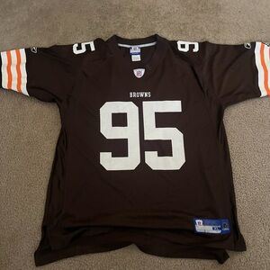 CLEVELAND BROWNS Jersey XL VTG REEBOK WIMBLEY Mesh NFL AFC AL Logo Pristine Rare